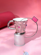 Pink Square Pendant Choker