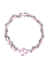 Bold Pink Chain Choker