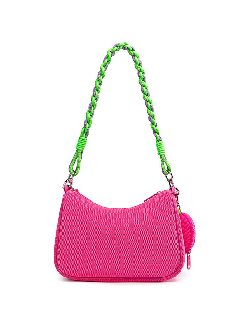 Pink Convertible Shoulder Bag