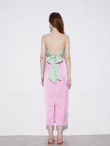 Smocked Colorblock Maxi Dress
