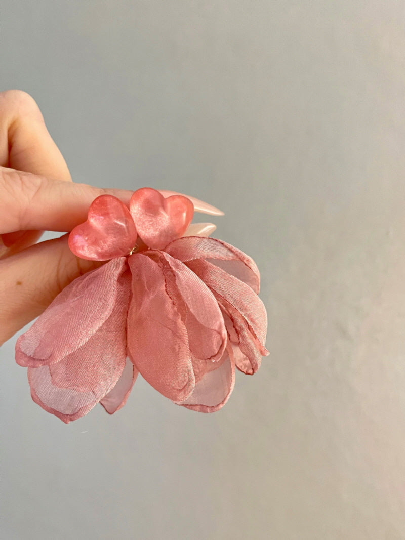 Blossom Heart Drop Earrings