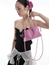 Orchid Pink Drawstring Bucket Bag