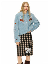 Sky Blue Astro Fur Jacket