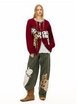 Dalmatian Pony Wide Cardigan