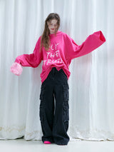 Pink Boxy Hoodie