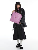 Pink Square Shoulder Tote