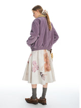 Lavender Corduroy Sherpa Jacket