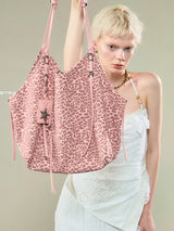 Pink Leopard Tote Bag