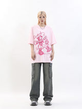 Pink Graffiti Graphic Tee