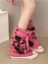 Canvas Pink Boots