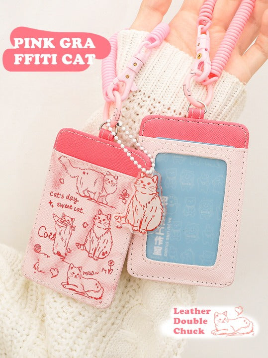 Cute Pink Card Holder