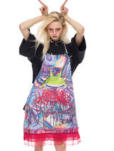 Gradient Apron Skirt