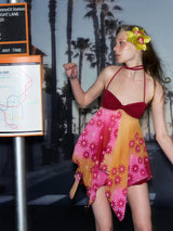 Floral Chiffon Halter Top