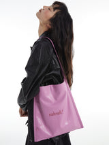 Pink Square Shoulder Tote