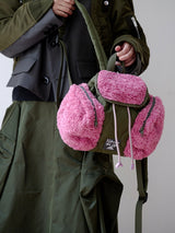 Colorblock Fur Backpack