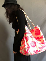 Neon Fish Pattern Tote Bag
