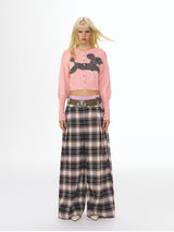 Pink Puppy Graphic Crop Cardigan
