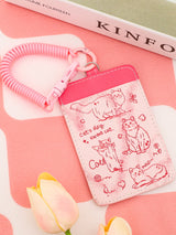 Cute Pink Card Holder