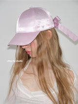 Satin Ribbon Baseball Cap