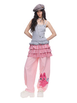 Character Graphic Wide Pants