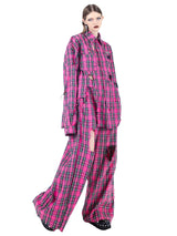 Pink Tartan Check Shirt