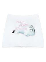 Cat Graphic Mini Skirt