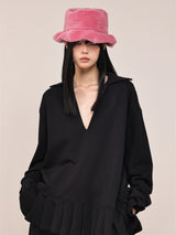 Pink Wave Chic Faux Fur Bucket Hat