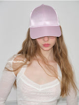 Satin Ribbon Baseball Cap