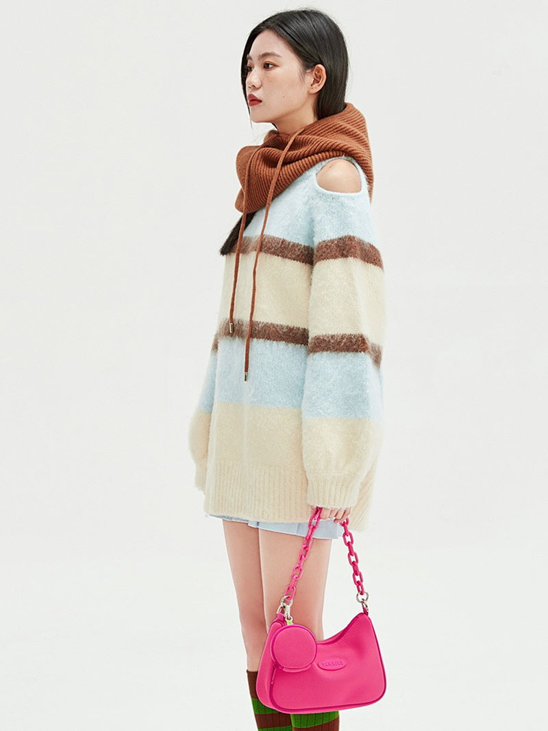 Pink Convertible Shoulder Bag