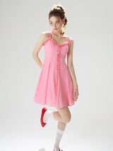 Frill Trim Mini Dress