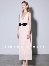 Pleated Maxi Dress
