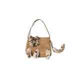 3D Cat Fur Shoulder Bag