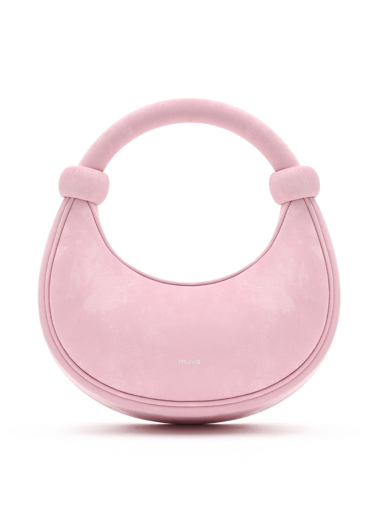 Blush Crescent Shoulder Crossbody Tote