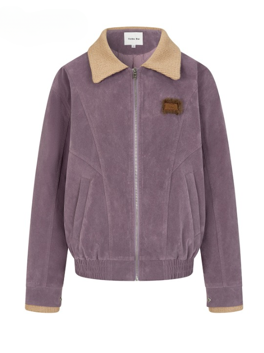 Lavender Corduroy Sherpa Jacket