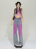Vintage Pink Washed Wide-Leg Jeans